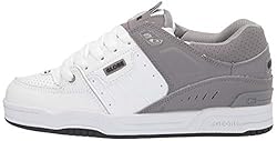 Globe mens Fusion Skate Shoe, White/Grey Split, 8 US