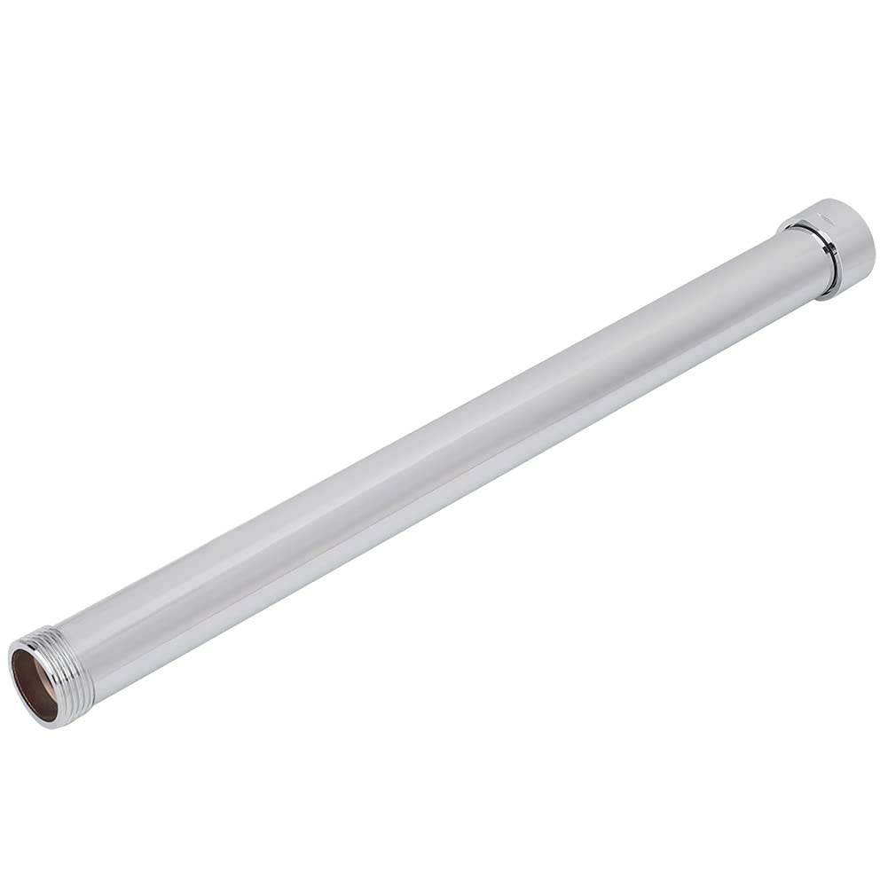 Shower Arm Extension, Shower Extension Tube 25mm Diameter Round Shower Pipe Shower Extension Tube Bathroom Shower Accessory for 3/4" Screw Thread