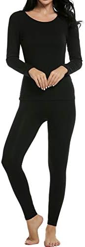 Thermal Underwear Women's Soft Long John Winter Base Layer Slimming Sleepwear PJs Set