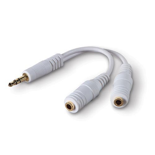 4sold (TM White Headphone 3.5mm Jack Splitter Adapter Cable/Lead headphone splitter
