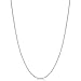 Kooljewelry Sterling Silver 1.2mm Round Cable Chain (14, 16, 18, 20, 22, 24, 30, 36 or 40 inch - White, Yellow or Rose)