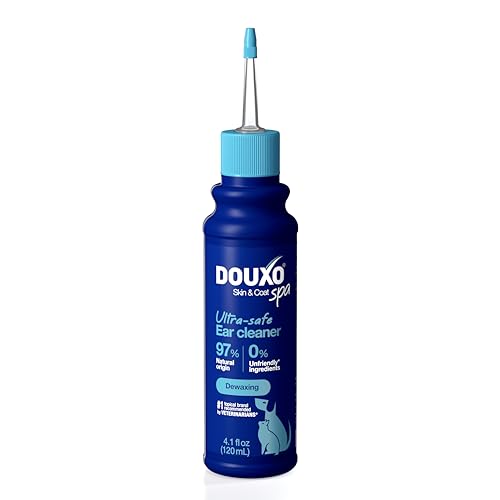DOUXO SPA Dog & Cat Ear Cleaner, 4.1 fl oz, Safely Cleans and Dewaxes the Ear,…