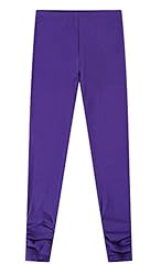 Bienzoe Girls School Yoga Leggings: Kids Cotton