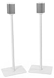 VIVO White Speaker Floor Stands (Pair) Designed for