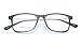 Flowertree Unisex S9352 Lightweight Super Thin Arm Wayfarer 52mm Glasses (Blue)