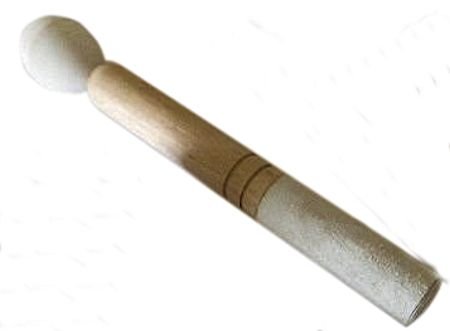 #9 Suede Covered Wooden Mallet/Striker With Rubber Ball