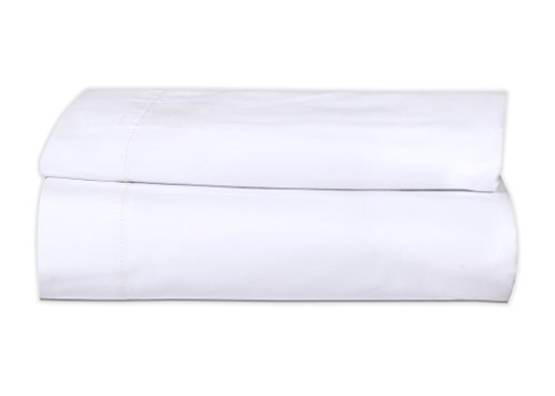 Gold Textiles 2 Pack Queen Flat Sheet (90"x110") Bright White T-200 Percale Hotel Linen Breathable,Soft and Comfortable - Wrinkle, Fade Stain Resistant (2, Queen)