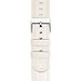 Compatible Apple Watch Band 38mm 40mm, MARGE PLUS Genuine Leather Watch Strap Replacement Band with Stainless Metal Buckle Compatible Apple Watch Series 4 Series 3, 2, 1 Sport and Edition, Ivory