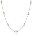 Sterling Silver and Freshwater Cultured Pearl (8-8.5 mm) Tin Cup Necklace, 18