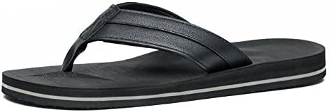 VIIHAHN Men's Flip Flops Summer Beach Sandals Extra Large Size Arch Support Slippers