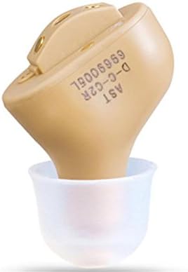 D&F Invisible In The Ear Digital Hearing Aid 2 Channels 4 Bands USB Rechargeable CIC Hearing Aids MINI Sound Amplifier , Left ear