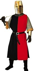 SUNLEXA Handmade Medieval Knight Tunic Halloween