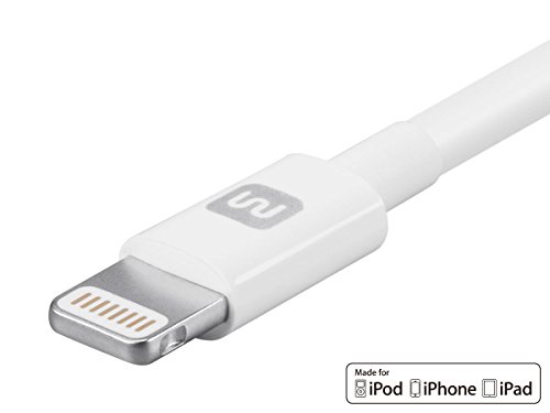Monoprice Select Series Apple MFi Certified Lightning to USB Charge & Sync Cable, 3ft White