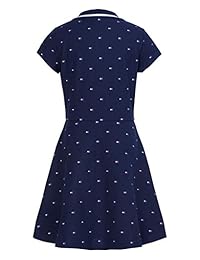 Tommy Hilfiger - Vestido piqué de manga corta para niña