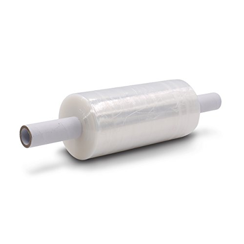 Industrial Strength Stretch Wrap Film with Handle for Pallet Wrap Moving Supplies Binding Wrap & Shrink Skid Wrap Film(9.8 inch x 853 feet)