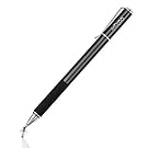 Mixoo Capacitive Stylus Pen,(Disc and Fiber Tip 2-in-1 Series),Fine Tip,High Sensitivity and Precision,Stylus for Ipad,Iphone and Other Touch Screens Devices, Black