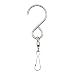 PROKTH 5PCS Swivel Hooks Clips, 10pcs 360&deg; Metal S Clips Hangers for Hanging Wind Spinner Rotate Spiral Tail Crystal Twister Display Party Decor primary