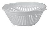 United Solutions KW0007 Seven Quart White Plastic Colander -7QT Plastic Pasta Strainer in White