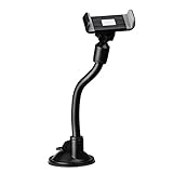 Soporte Movil Coche Universal para Parabrisas y Salpicadero,Mpow Montaje con Ventosa de Gel Fuerte Succión y Brazo Ajustable Giro 360 Grados Para Teléfonos Móviles Compatible con iPhone 7/7Plus/6/6s/6 Plus/SE/Android Smartphone GPS Navegador