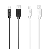 USB C Cable, Tronsmart USB-C to USB-A Cable with 56k Resistor for Nintendo Switch 2017, LG G6, Google Pixel / Pixel XL, Samsung Galaxy S8 S8+,Nexus 5X / 6P and More (6 Feet, 1 x Black,1 x White)