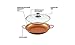 Copper Frying Pan 14-Inch With Tempered Glass Lid Non Stick Ceramic Infused Titanium Steel