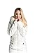 Beinia Valuker Women's Down Coat with Fur Hood 90D Parka Puffer Jacket 57-Creme-M