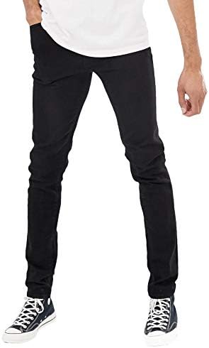 MEIKESEN Men's Skinny Stretch Jeans Straight Slim Fit Fashion Denim Cotton Jeans