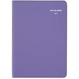 AT-A-GLANCE 2019 Weekly &amp; Monthly Planner / Appointment Book, 5-1/2" x 8-1/2", Small, Beautiful Day, Lavender (938P-200)