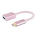 CableCreation Type C Adapter, 0.5ft USB C to USB 3.0 A Female Converter Cable,Support OTG Function, Compatible with New MacBook, Chromebook Pixel & New Type C Devices, 0.15M Rose Gold