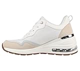 Skechers Women's Million AIR-ESS Sneaker, White, 7.5