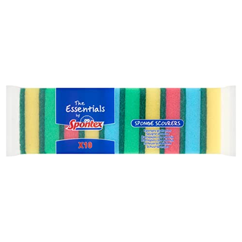 The Essentials by Spontex 10 Sponge Scourers