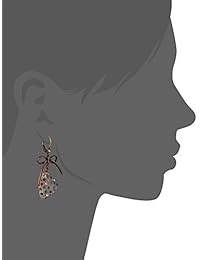 Betsey Johnson Women's Multi Lucite Heart Drop Earrings