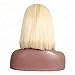 613 Blonde Bob Wig Colored 13x6 Deep Part Human Hair Wigs with Baby Hair Glueless Lace Front Wigs with Pre-Plucked Hairline 150% Density Straight Wig for Black Women 12 Inch