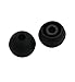 ALXCD Eartip Gel for MDR-XB50AP MDR-XB Series IEM, 5 Sizes (XS S M L XL) 10 Pairs Durable Soft Silicone Replacement Earbud Tip, Fit for MDRXB50AP MDR-XB70AP MDR-EX15LP [10 Pair](Black)