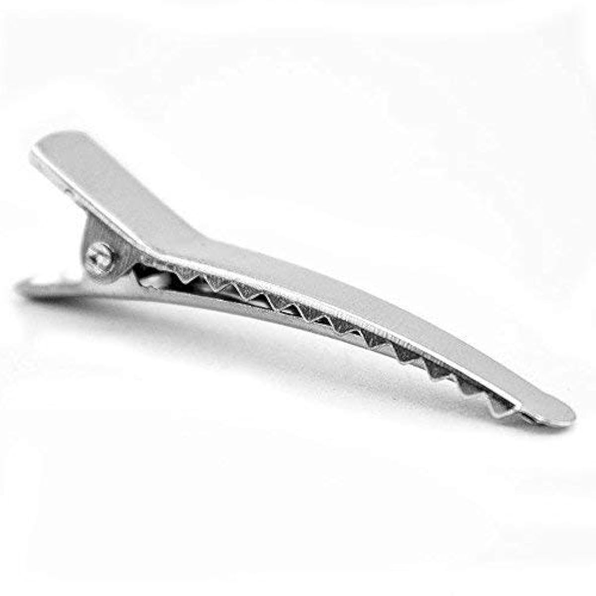 Adorox 50 Pc. 1.75 Inches Silver Alligator Hair Clips With