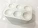 Deryun 15 Pieces White Paint Plastic Palettes 6 Well Rectangular Watercolor Palette Painting Tray Artist Craft Palettes
