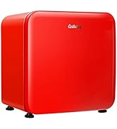 COSTWAY Compact Refrigerator, 1.6 cu ft. Single Door Small Fridge with Adjustable Temperature 32℉...