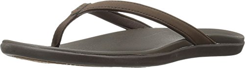 Olukai Women's Ho'opio Sandals, Dark Java/Dark Java, 9