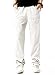 NITAGUT Men Casual Beach Trousers Linen Summer Pants (Large(US 38-40), 06White)