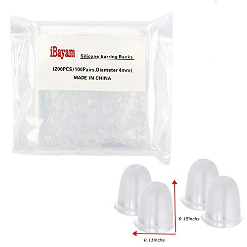 6 Silicone+Backings+Backstops+Replacement+100Pairs