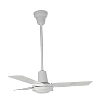 Leading Edge 36201 Heavy Duty Ceiling Fan, 12500 CFM, White