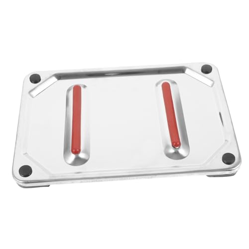 HOLIDYOYO Anti-Scald Stainless Steel Iron Rest Mat Heat Resistant Protective Ironing Plate with Nonslip Design for Home and Outdoor Use Lightweight and Iron Base