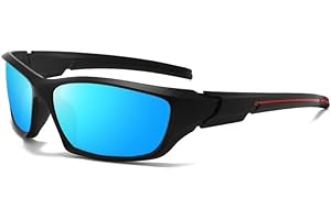 1 Pack Polarized Sports Sunglasses for Men Women, Mens Sunglasses Wrap Around UV Protection for Cycling Fishing Driving