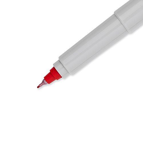 Sharpie 37002 Permanent Markers, Ultra Fine Point, Red, 12 Count