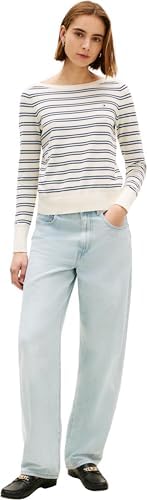 Ww0Ww40099 Pull en Jersey pour Femme, Beige, S