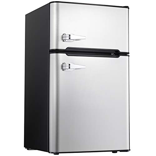 Bossin Compact Refrigerator 3.2 cu ft. Unit Small Freezer Cooler Fridge