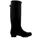 Womens Adjustable Back Tall Waterproof Winter Rain Wellies Wellington Boots - Black - 8-39 - CD0013