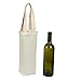 BLUE PANDA Canvas Wine Carrying Bags with Handles, Burlap Wine Bottle Gift Totes For Mother's Day, Father's Day, Birthday Parties, Graduation, Bridal Shower Party Favors (6 Pack)