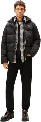 TJM VAIL HOODED PUFFER EXT DM0DM22296 Doudoune Homme Noir Taille M, Noir (noir), M