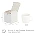 MESHA 3x3x3'' 100PC Cardboard Gift Boxes with Lids, Small for Bridesmaid Groomsmen Gifts,Cupcakes, Crafting, Party Wedding Favor, Bridal Baby Shower, White